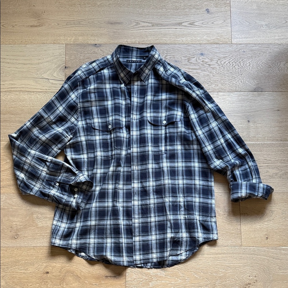 Theory  Plaid Casual Shirt
